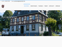 Tablet Screenshot of bassenheim.de